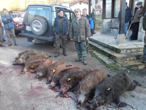 Chico logr� matar seis jabal�s. Toda una proeza