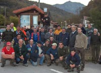 Componentes de la cuadrilla 31 antes de empezar la cacer�a